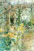 Carl Larsson moter France oil painting artist